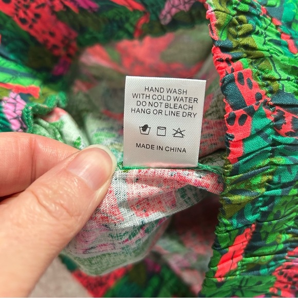 NWT Palms Away Linen Blend Shorts Tropical Leopard Print Size Medium - Picture 5 of 11